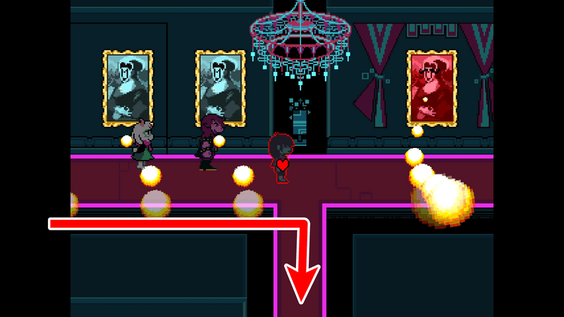 絵画が一定間隔で火炎放射を行ってくる