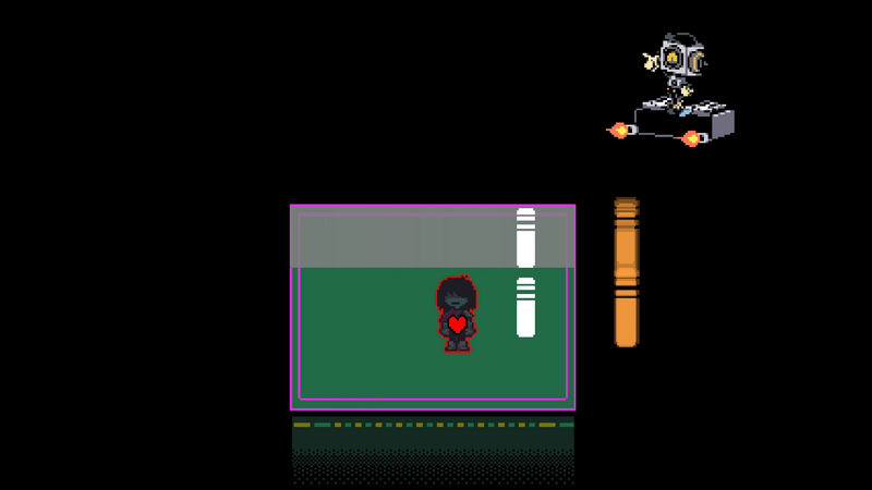 上下左右からノーツ攻撃が来る