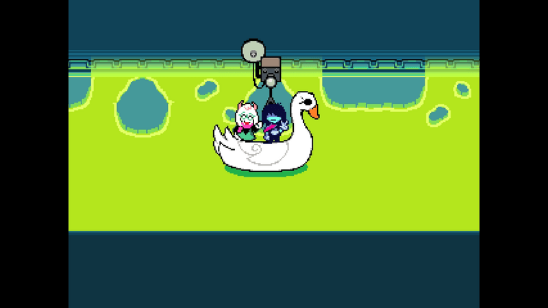 再度スワンボートで移動する3