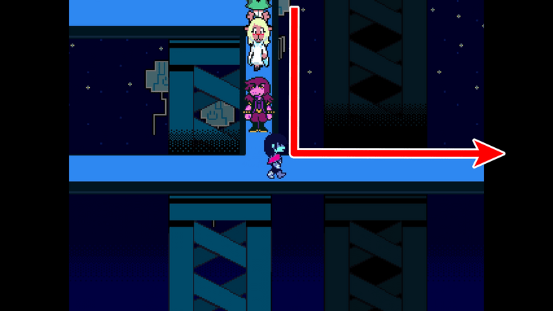 下の通路を右に進む1