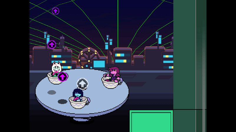 左奥のティーカップで上に進む