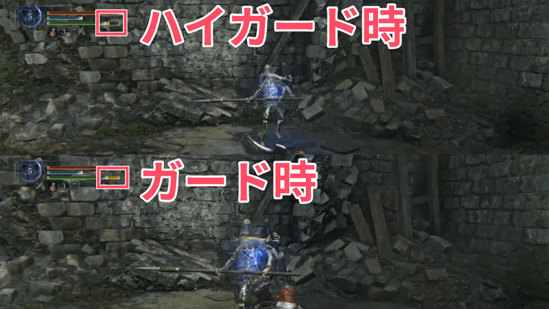 ハイガードとガードの比較