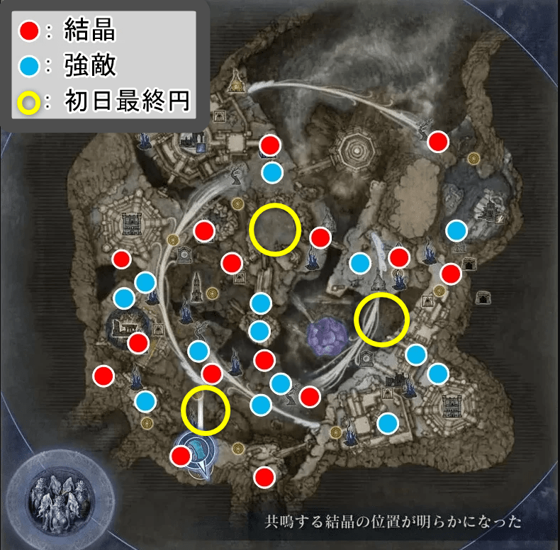 大空洞の上層マップ