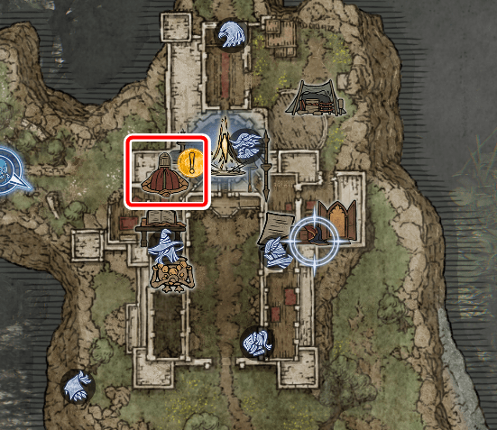 召使人形の位置