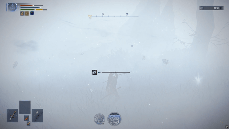 霧の中にカリゴを見つけるとクリア