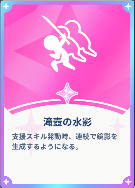 滝壺の水影