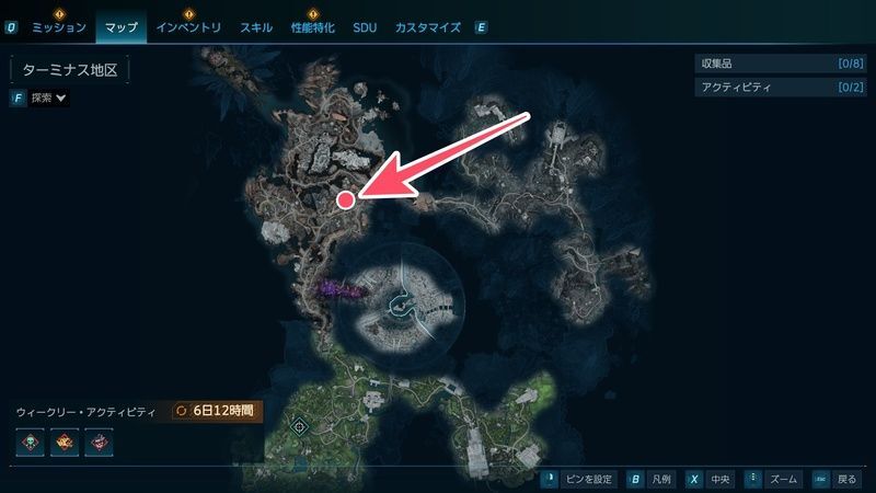 モーリスのブラックマーケットの場所_マップ