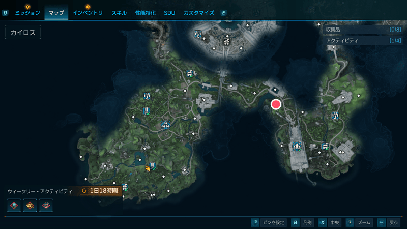 放棄された拠点の場所