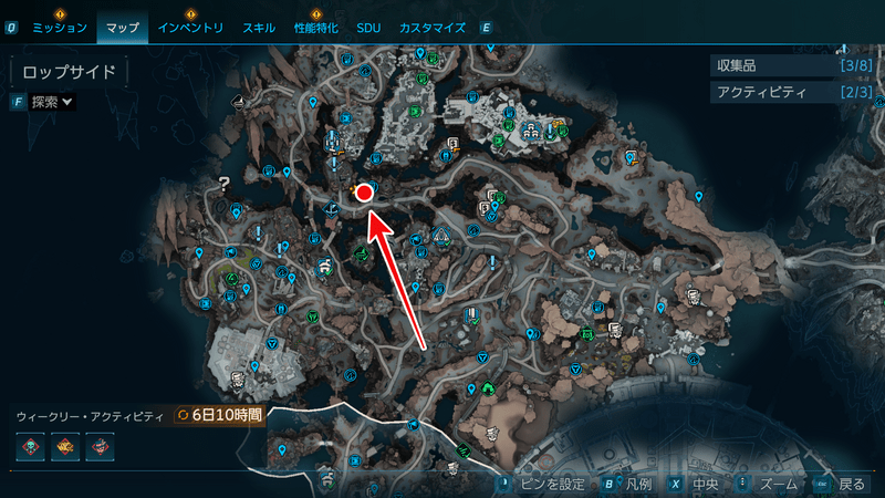 モーリスのブラックマーケットの場所_マップ