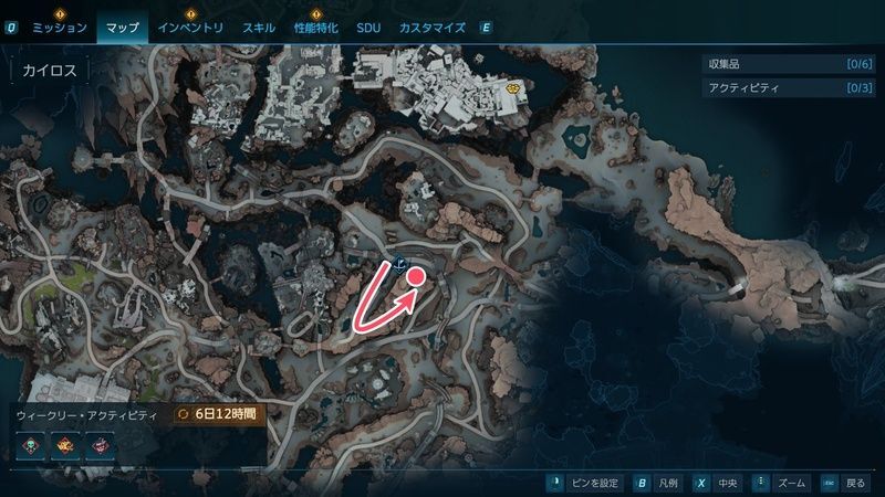 モーリスのブラックマーケットの場所_マップ（拡大版）