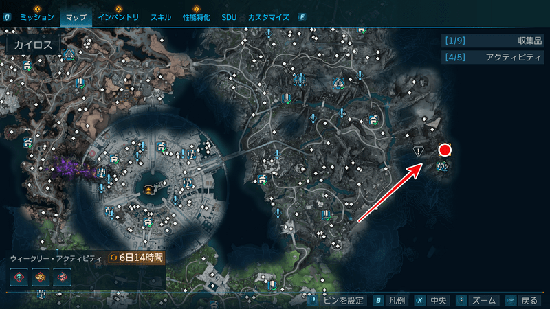 モーリスのブラックマーケットの場所_マップ