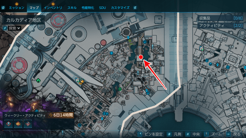 モーリスのブラックマーケットの場所_マップ（拡大版）