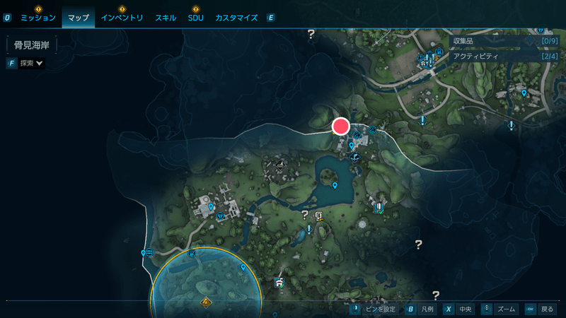 滝の向こうの洞窟（マップ）