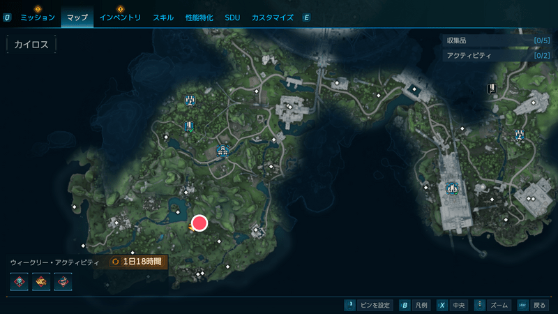 ストックルームの場所