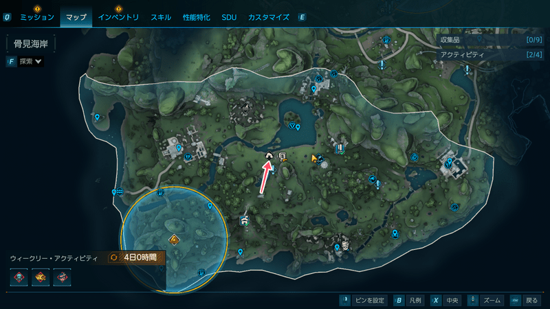 弱気のカイルの放棄された入口のマップ