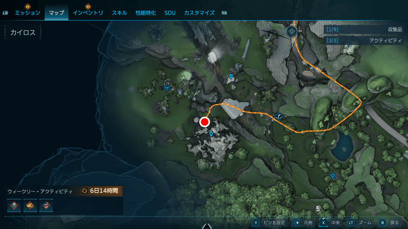 モーリスのブラックマーケットの場所_マップ（拡大版）