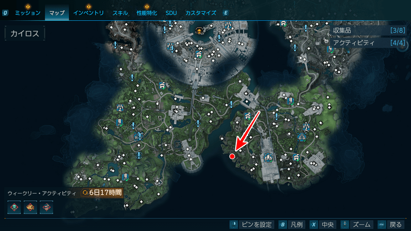 モーリスのブラックマーケットの場所_マップ