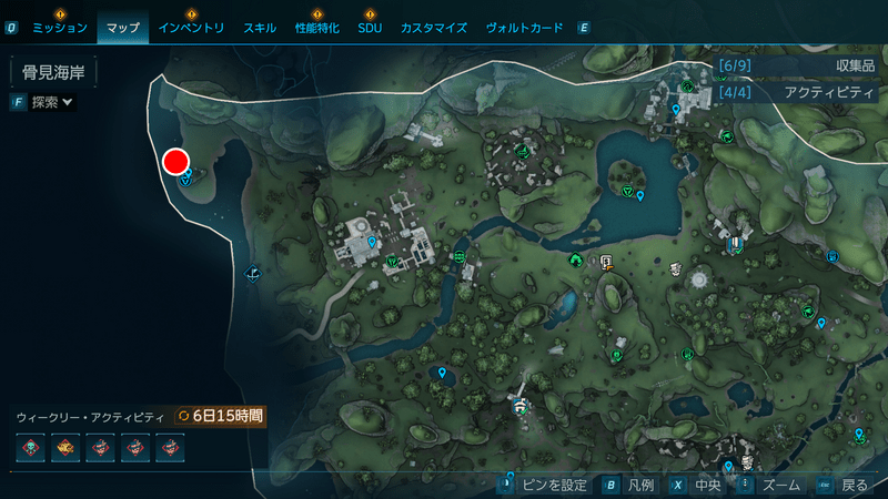 モーリスのブラックマーケットの場所_マップ（拡大版）