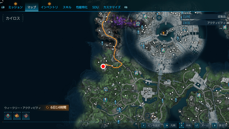 モーリスのブラックマーケットの場所_マップ