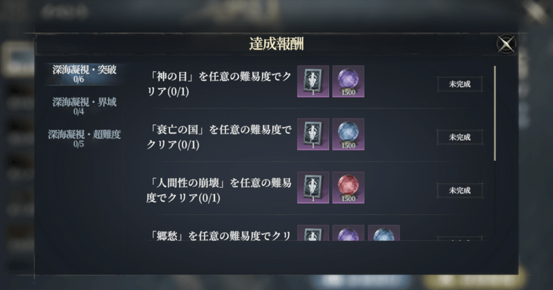 達成報酬
