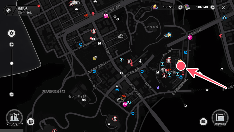 裏通りの拳王のマップ