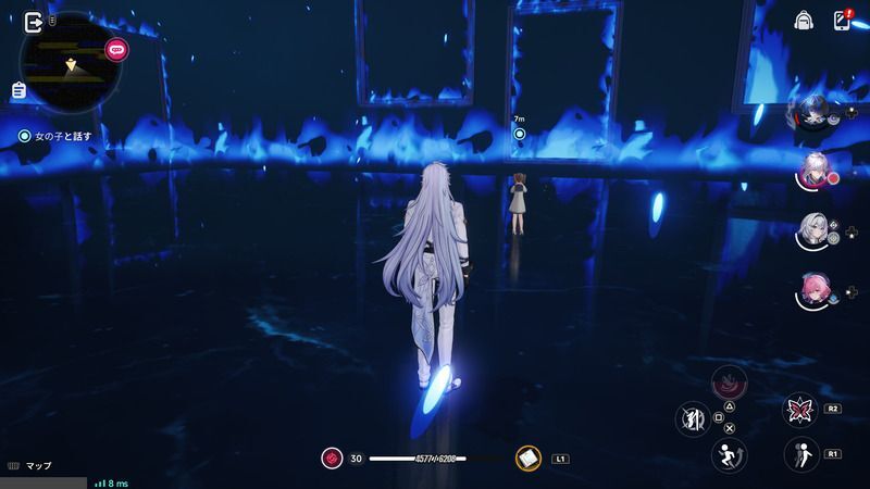 少女と話す