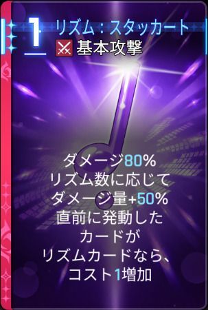 リズム:スタッカート