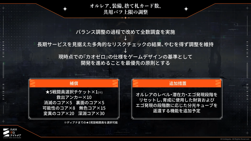 バランス調整_オルレア・装備・捨て札数