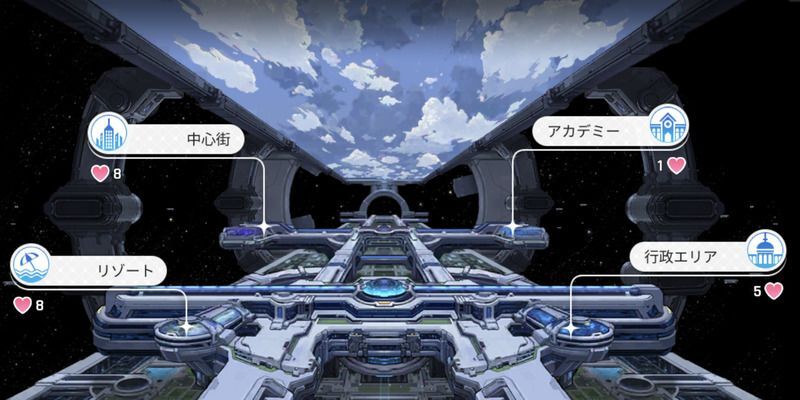 箱庭都市のお出かけエリア