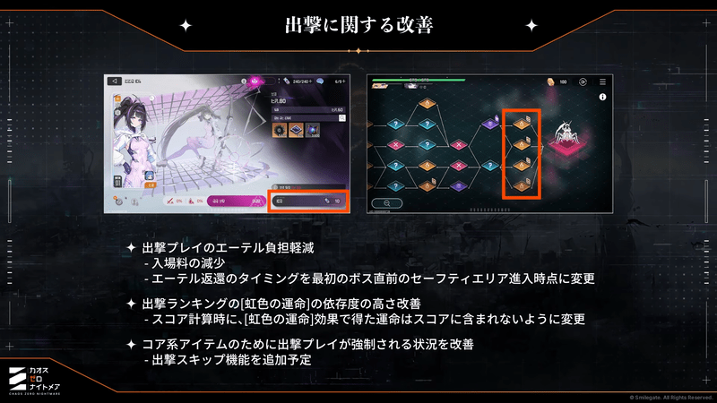 バランス調整_出撃に関する改善