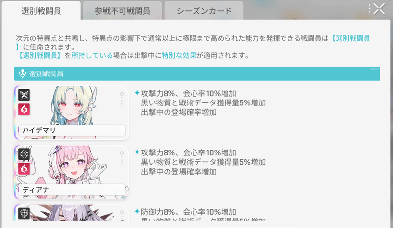 選別戦闘員