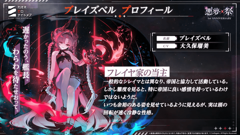 ブレイズベルのプロフィール