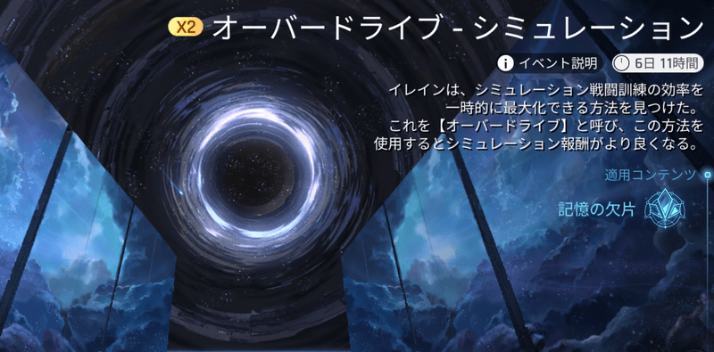 オーバードライブシミュレーション2倍イベント
