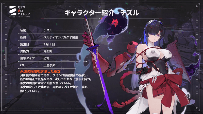 チズル_キャラクター紹介