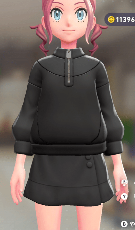 レザーミックススウェット