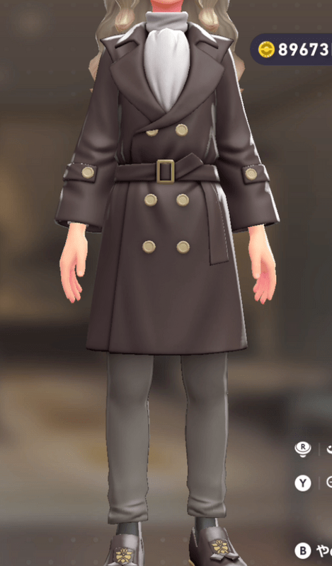 トレンチコート&パンツセット