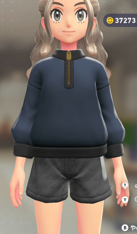 ハーフジップスウェット