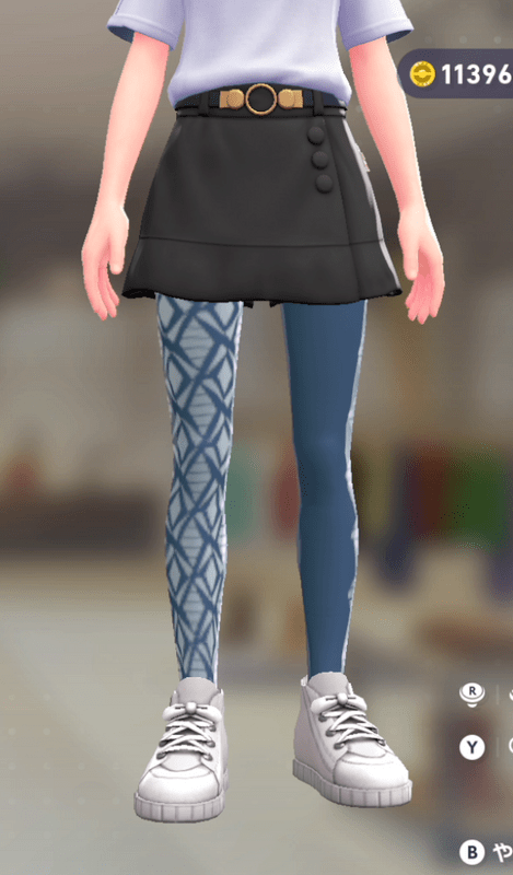 アシメデザインタイツ