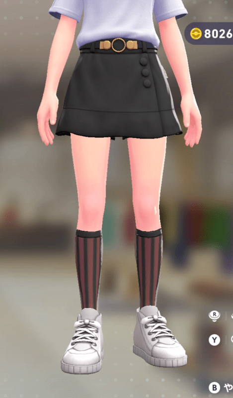 ストライプハイソックス