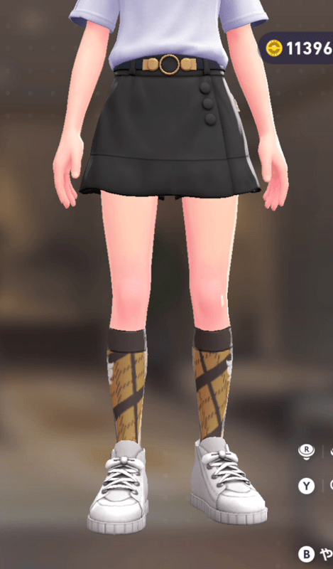 チェックがらハイソックス