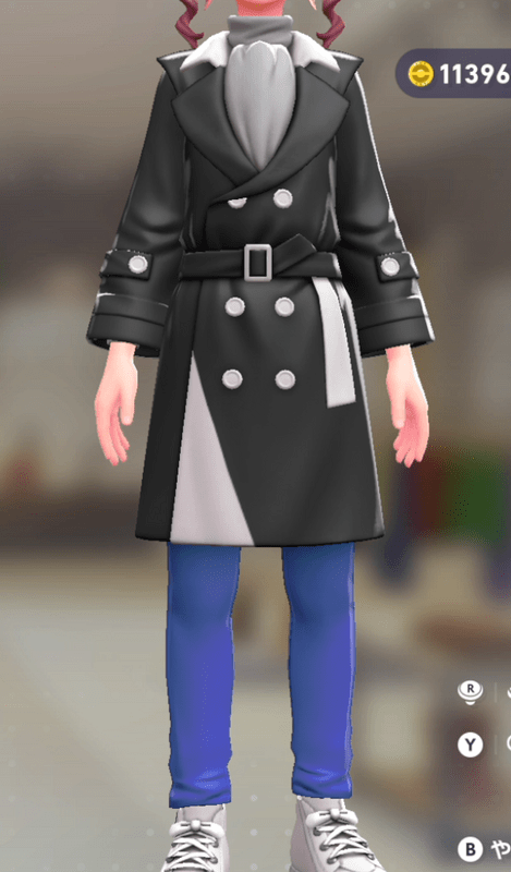 トレンチコート&パンツセット