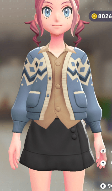 カーディガン&シャツセット