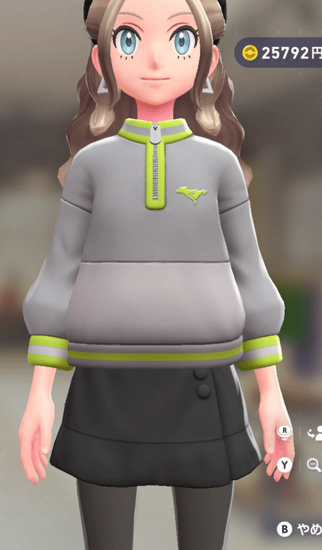 バイカラージップススウェット