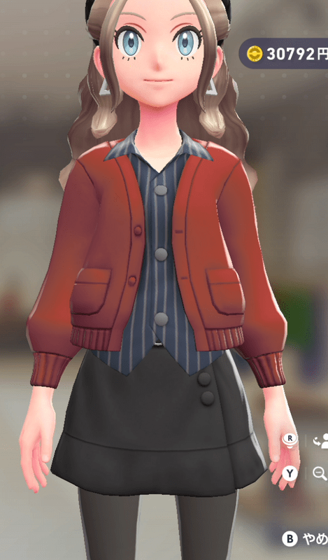 カーディガン&シャツセット