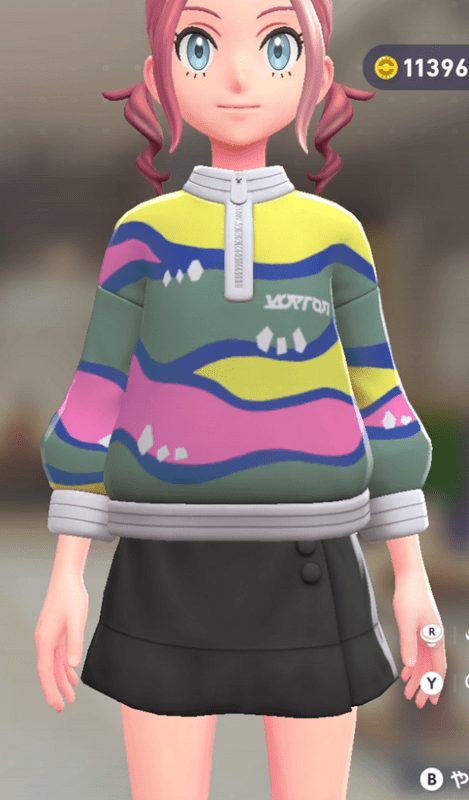 パターンジップスウェット