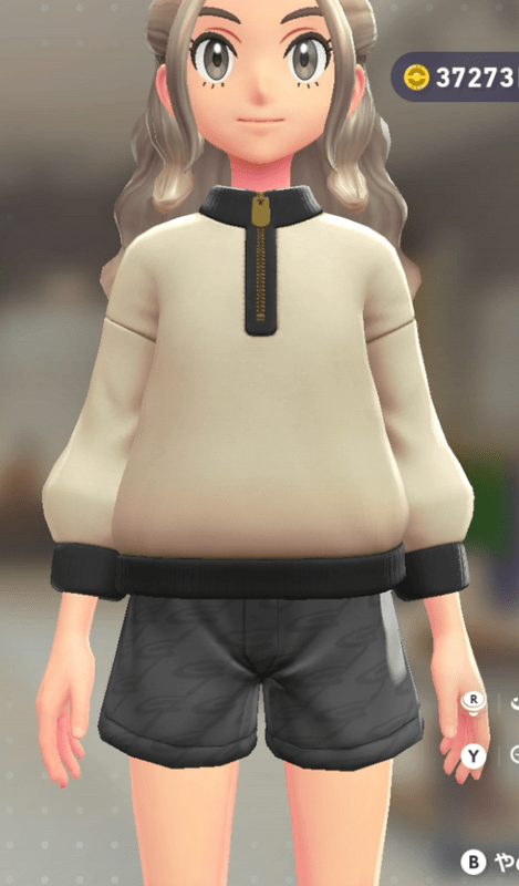 ハーフジップスウェット
