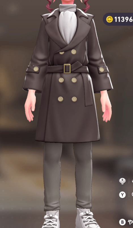 トレンチコート&パンツセット