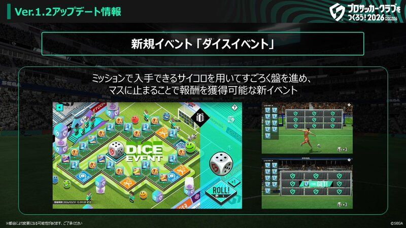 新イベント「ダイスイベント」