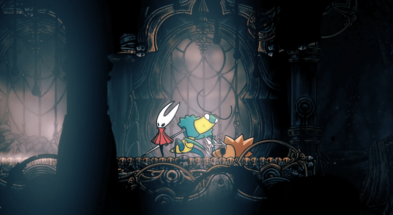 カラクリの中枢で緑の王子と会話する