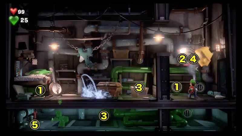 地下2階の赤の宝石